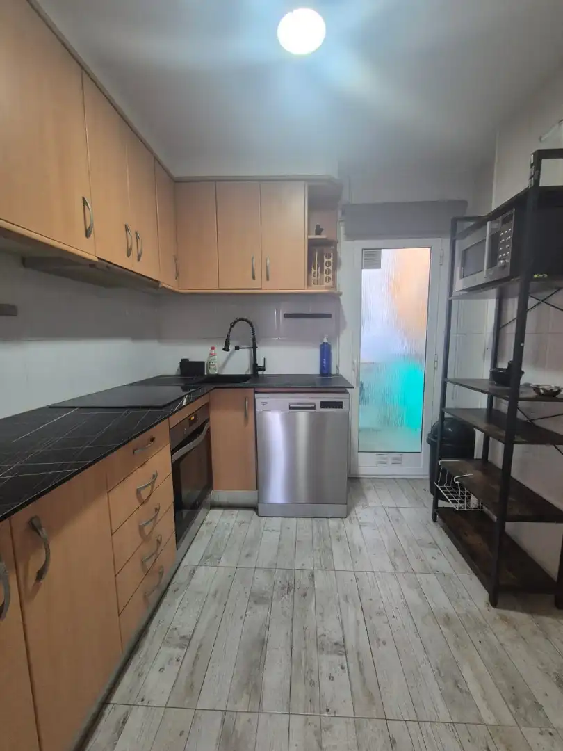 Cocina de Ático en venta en Santa Coloma de Gramenet con Aire acondicionado, Parquet y Terraza