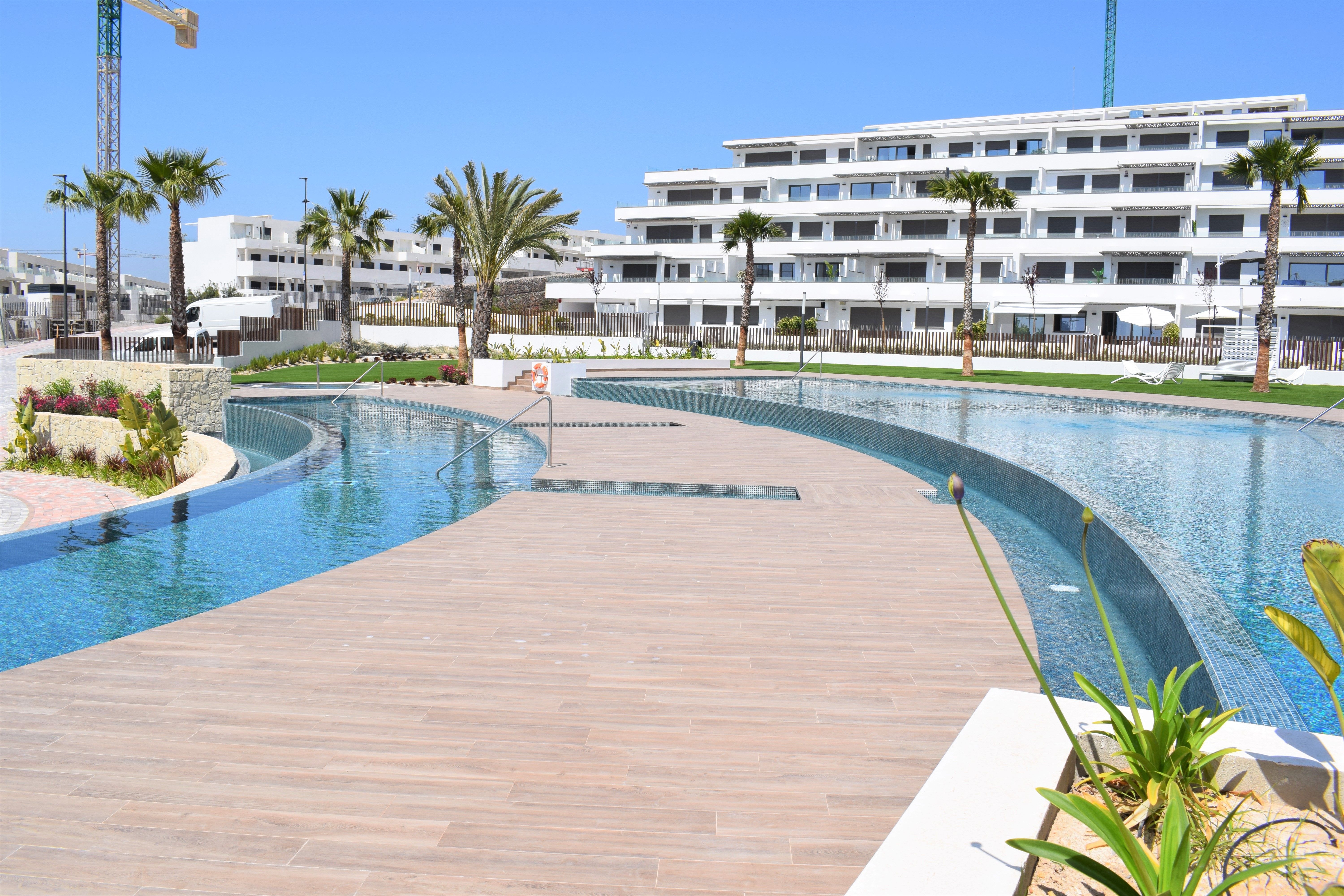 Swimming pool of Flat for sale in Finestrat  with Air Conditioner, Private garden and Terrace