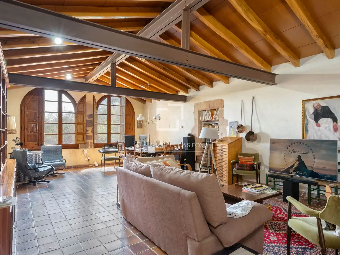 Living room of Country homes for sale in Anglès  with Air Conditioner, Private garden and Terrace