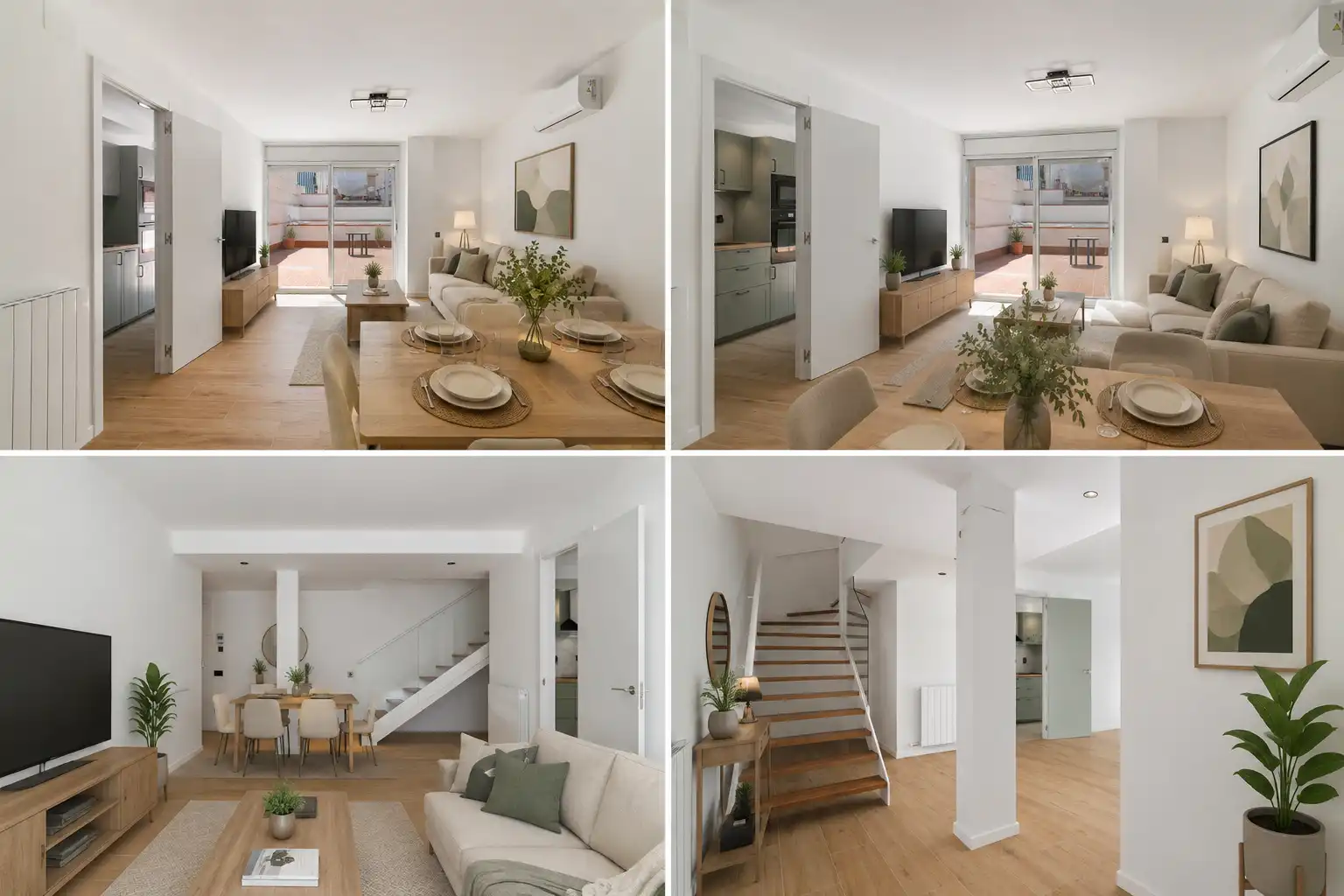 Living room of Duplexes for sale in Barcelona  with Air Conditioner, Heating and Private garden