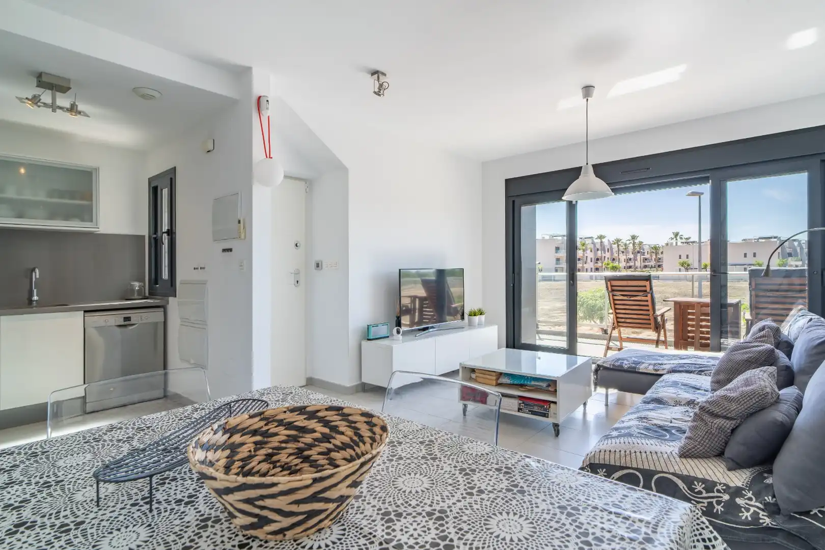 Sala d'estar de Àtic en venda en Pilar de la Horadada amb Aire condicionat, Calefacció i Terrassa