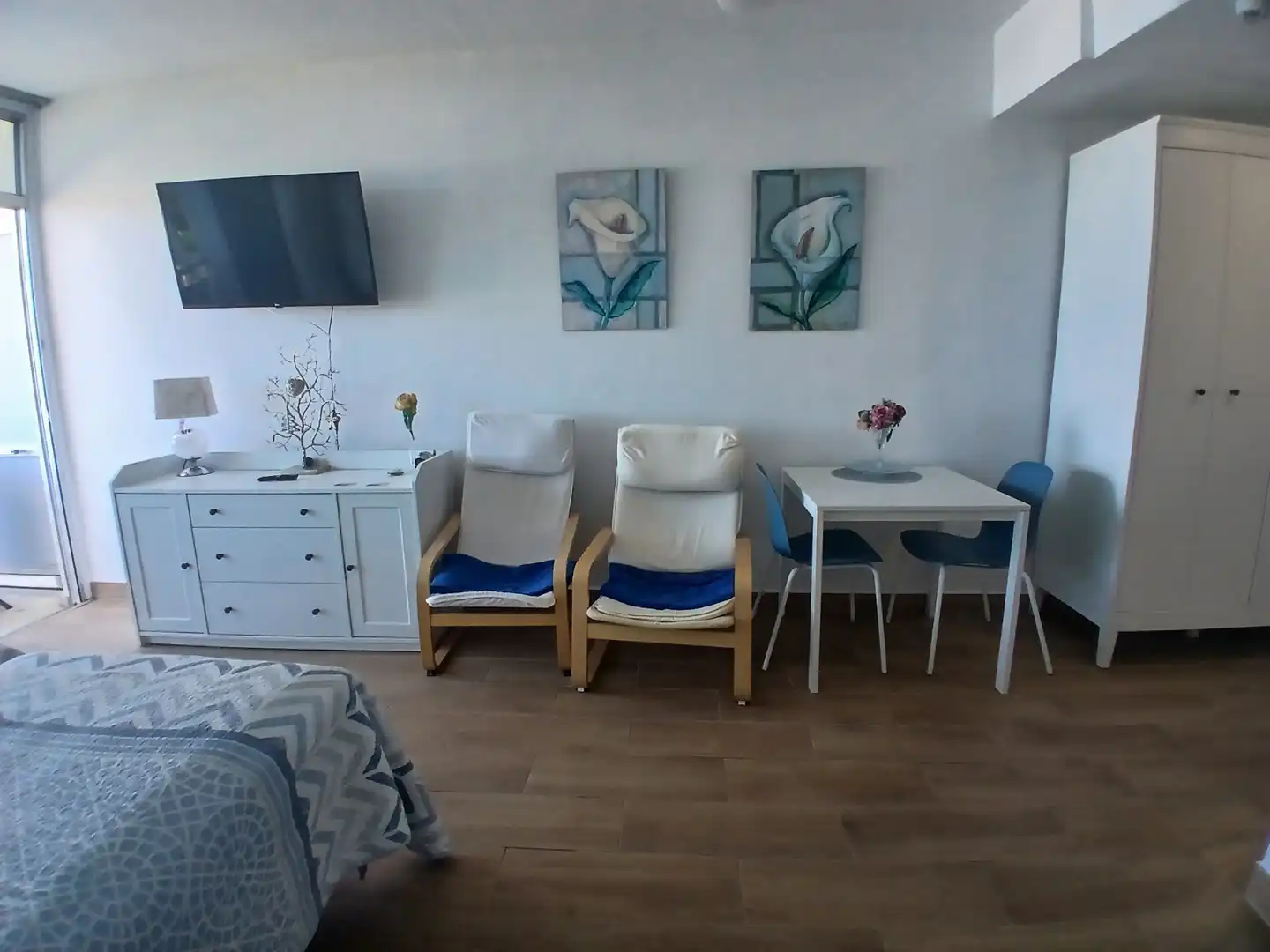 Sala de estar de Estudio de alquiler en Puerto de la Cruz con Terraza, Amueblado y Lavadora