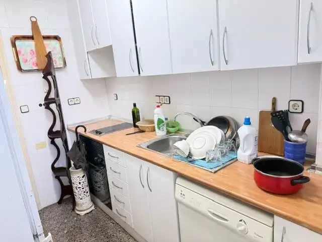 Cuina de Pis de lloguer en Murcia amb Aire condicionat, Terrassa i Moblat