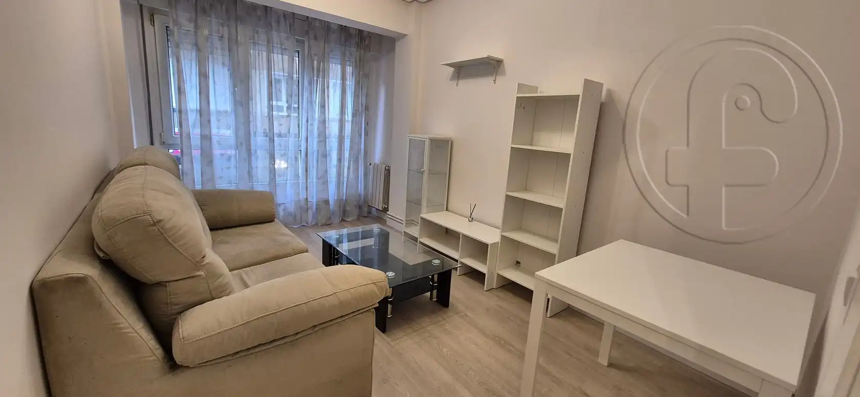 Living room of Flat for rent in Santander  with Heating, Parquet flooring and Furnished