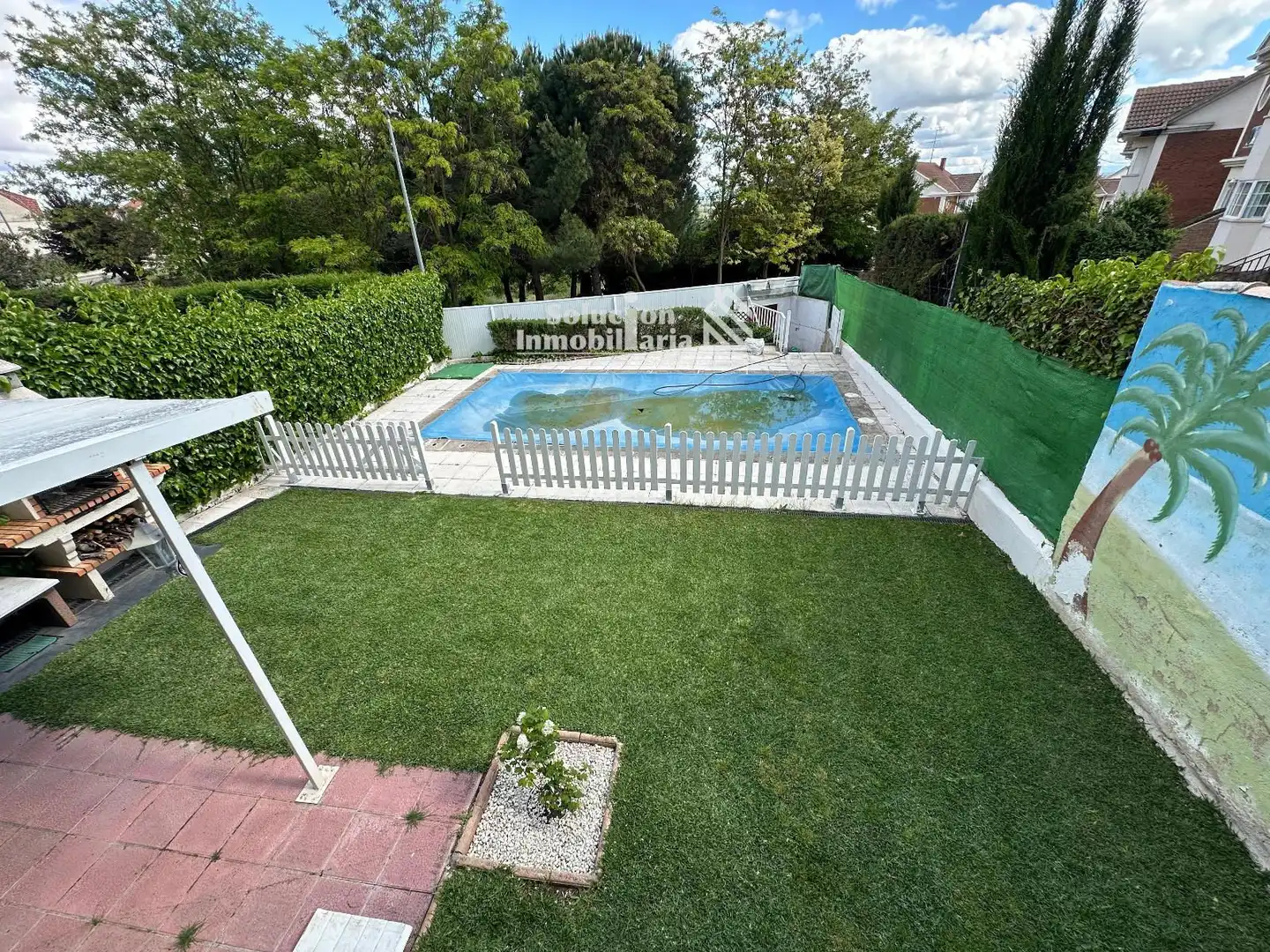 Piscina de Casa adosada en venta en Cabrerizos con Calefacción, Terraza y Piscina