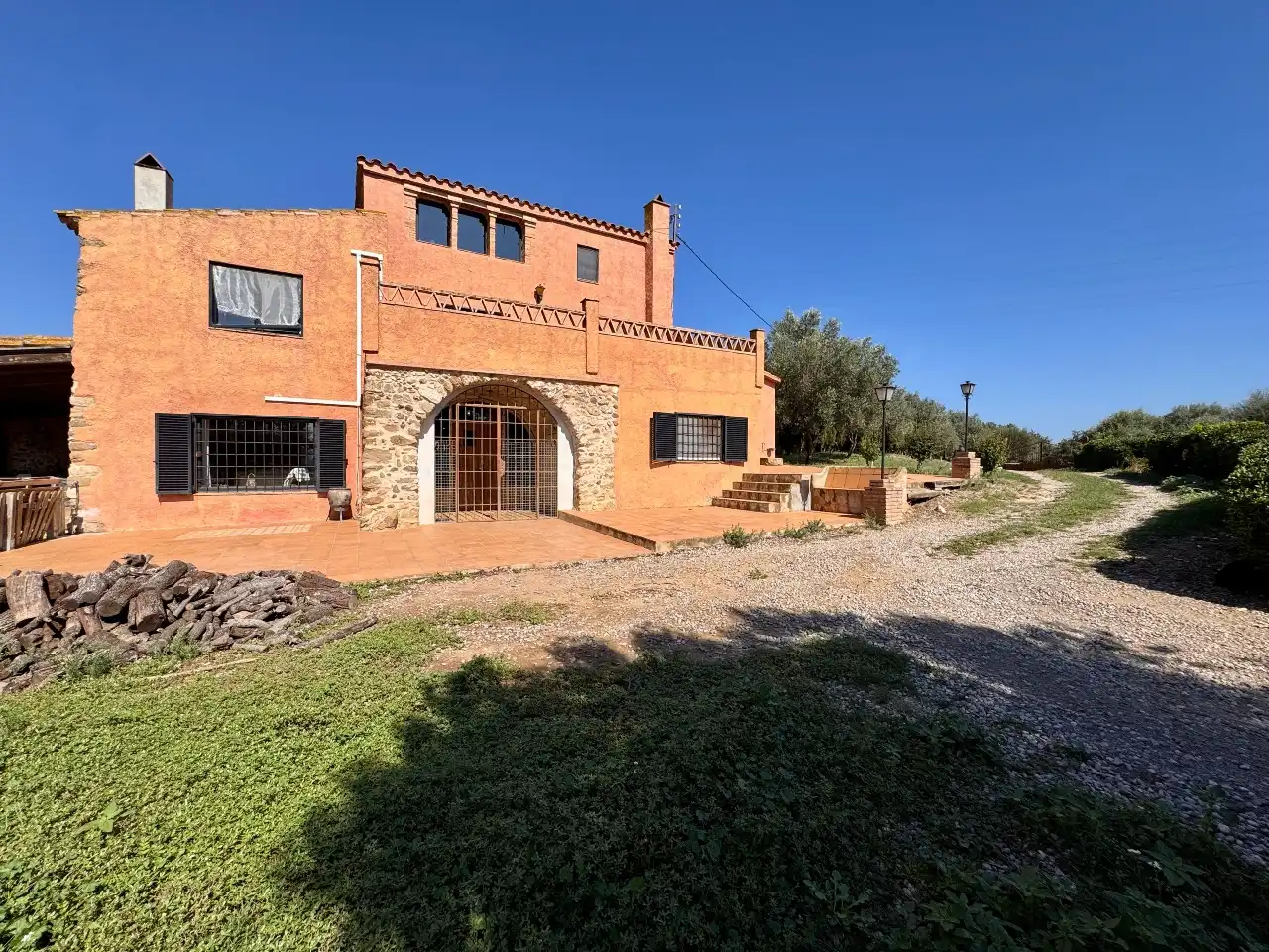 Vista exterior de Finca rústica en venta en Cruïlles, Monells I Sant Sadurní de L'Heura con Aire acondicionado, Calefacción y Jardín privado