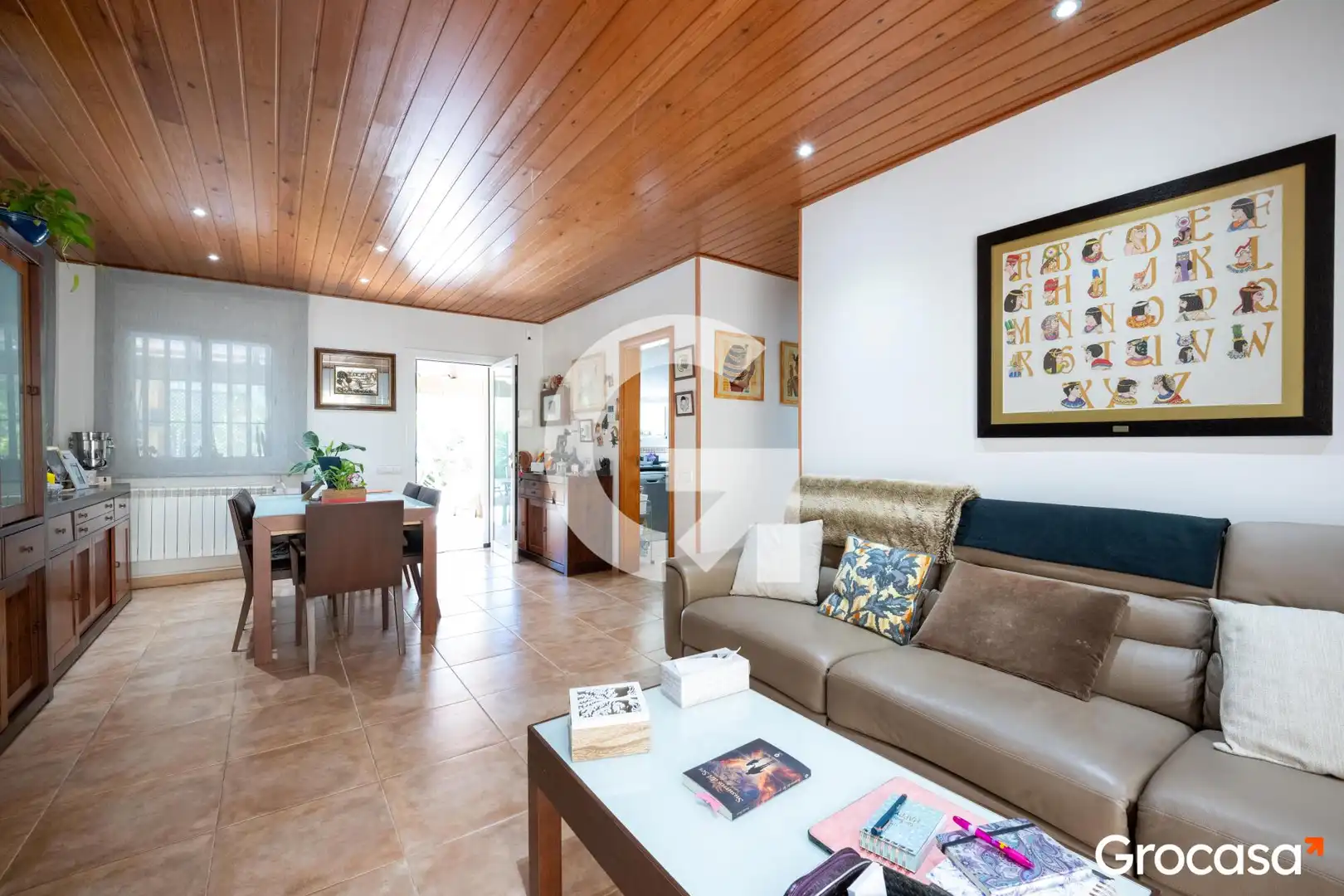 Sala d'estar de Casa o xalet en venda en Argentona amb Aire condicionat, Calefacció i Jardí privat
