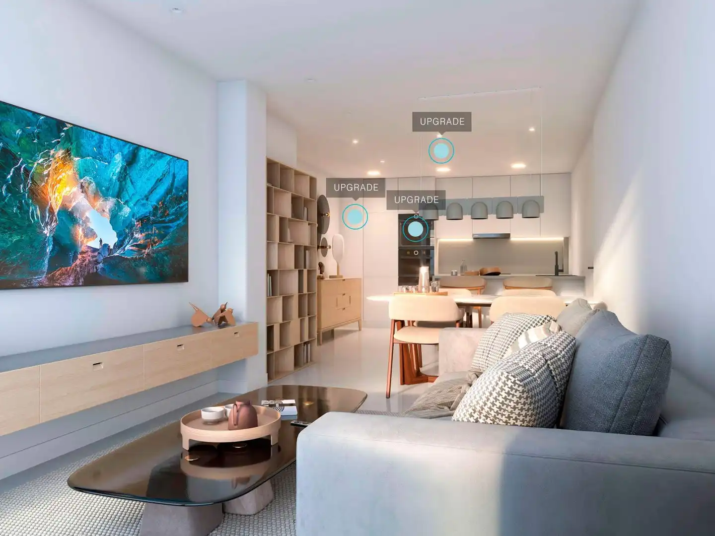 Sala de estar de Ático en venta en Santa Pola con Terraza