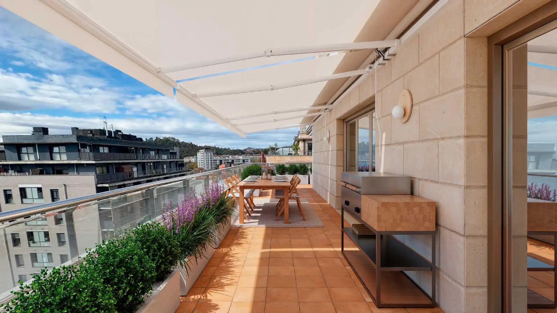 Terrasse von Dachboden zum Verkauf in Donostia - San Sebastián  mit Klimaanlage, Heizung und Terrasse