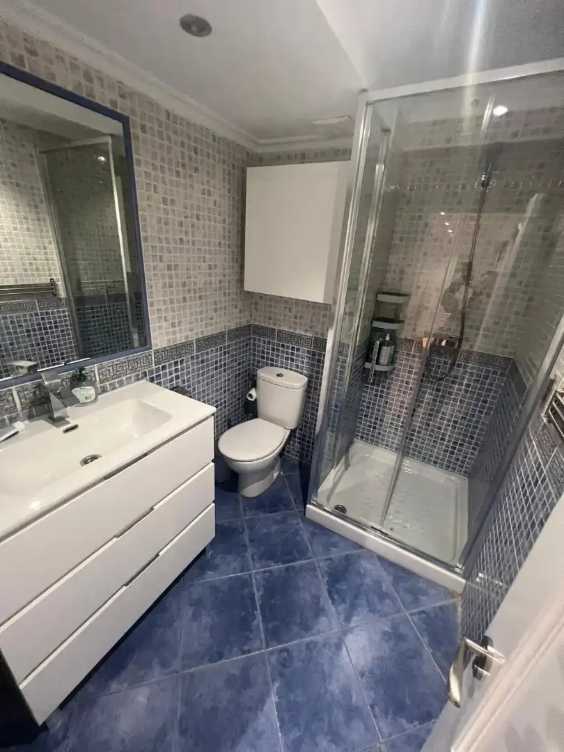 Bathroom of Flat for rent in Gijón   with Heating, Furnished and Oven
