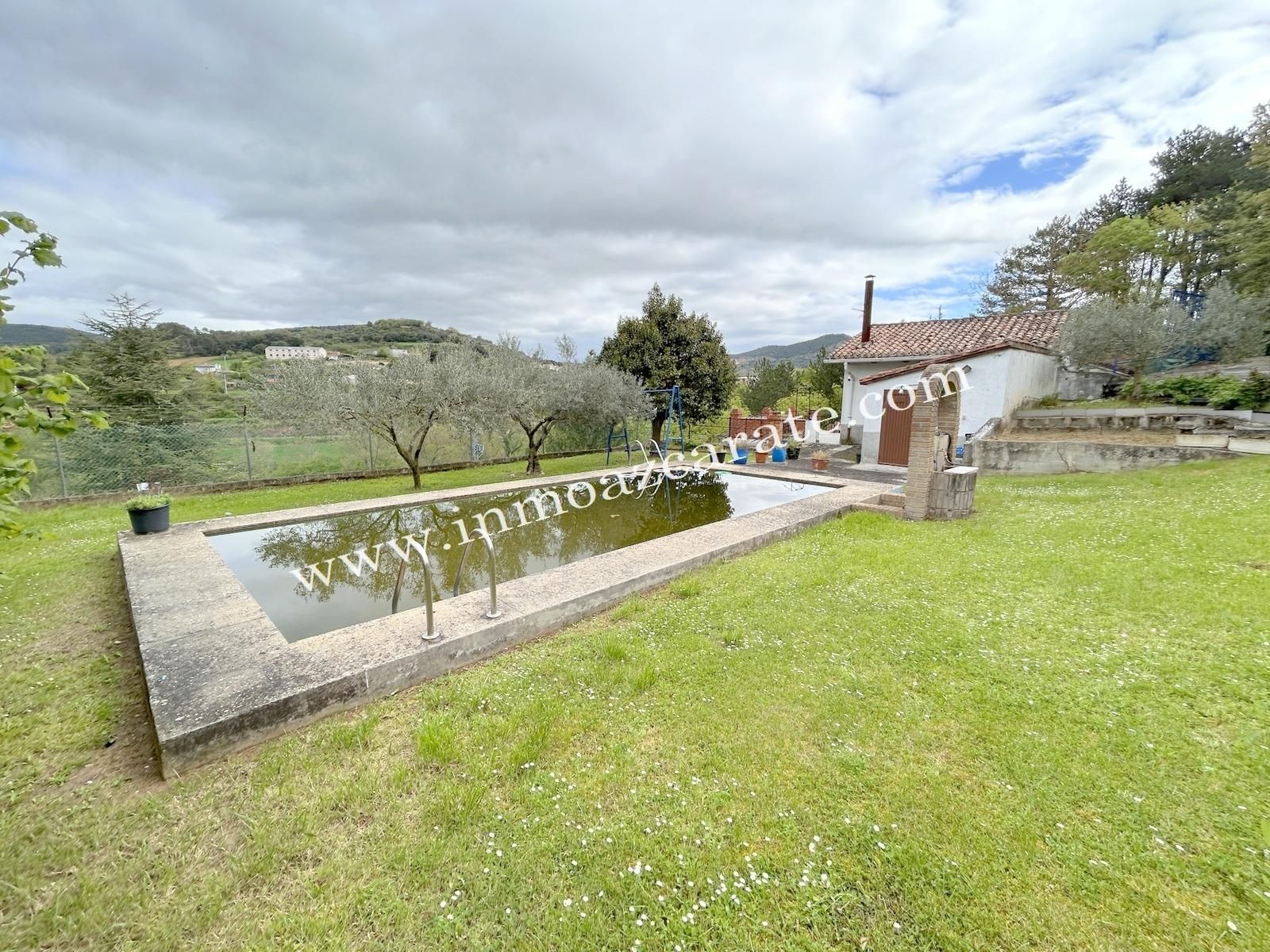 Garten von Country house zum verkauf in Estella / Lizarra mit Privatgarten, Terrasse und Schwimmbad