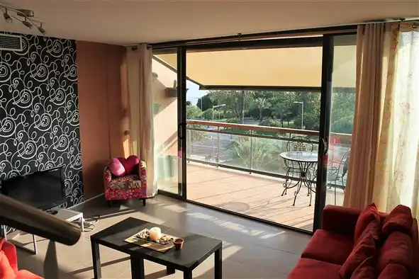 Terrasse von Dachboden zur Miete in Cambrils mit Klimaanlage, Terrasse und Möbliert