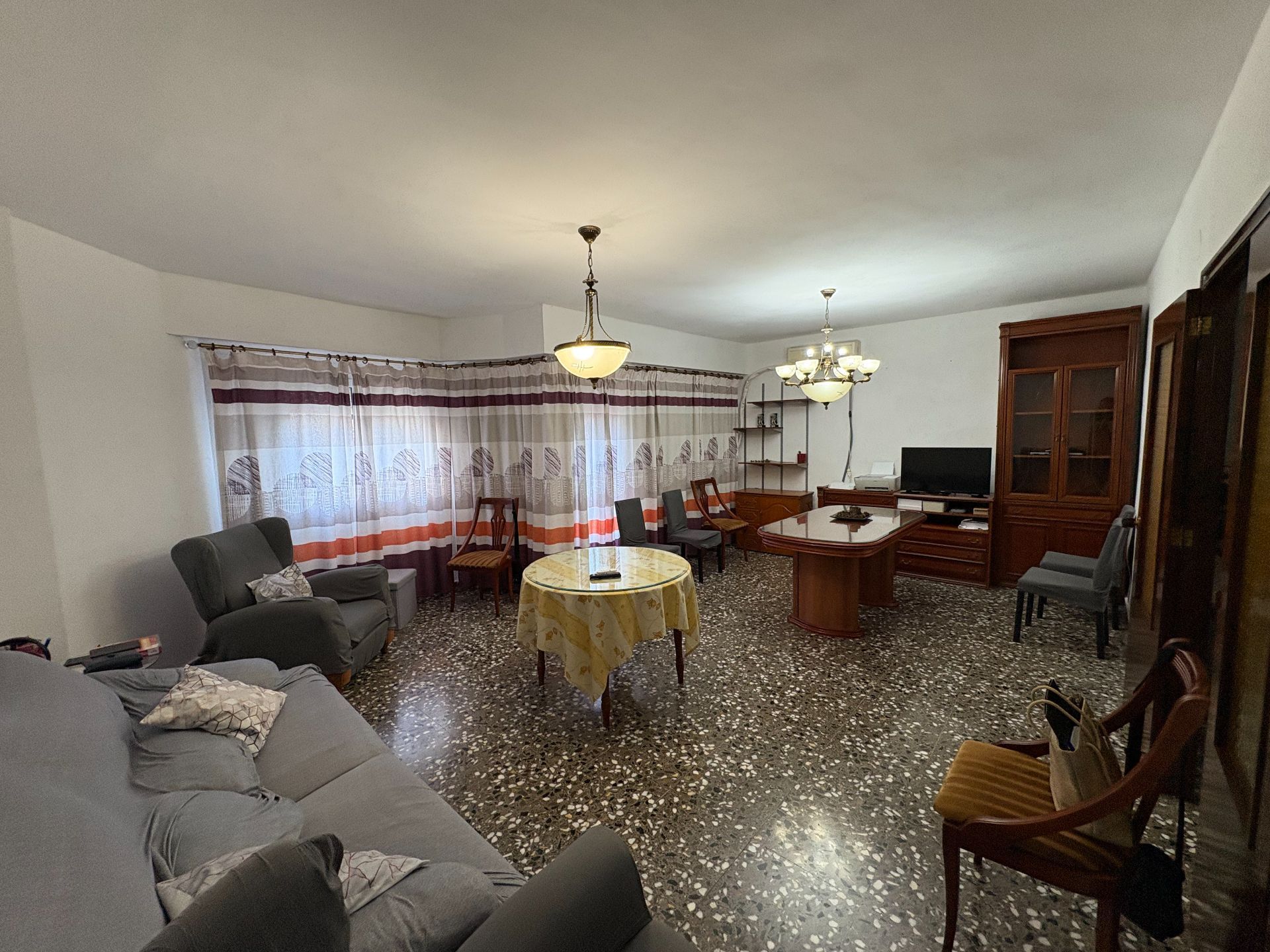 Living room of Flat for sale in Benigànim  with Air Conditioner, Terrace and Furnished