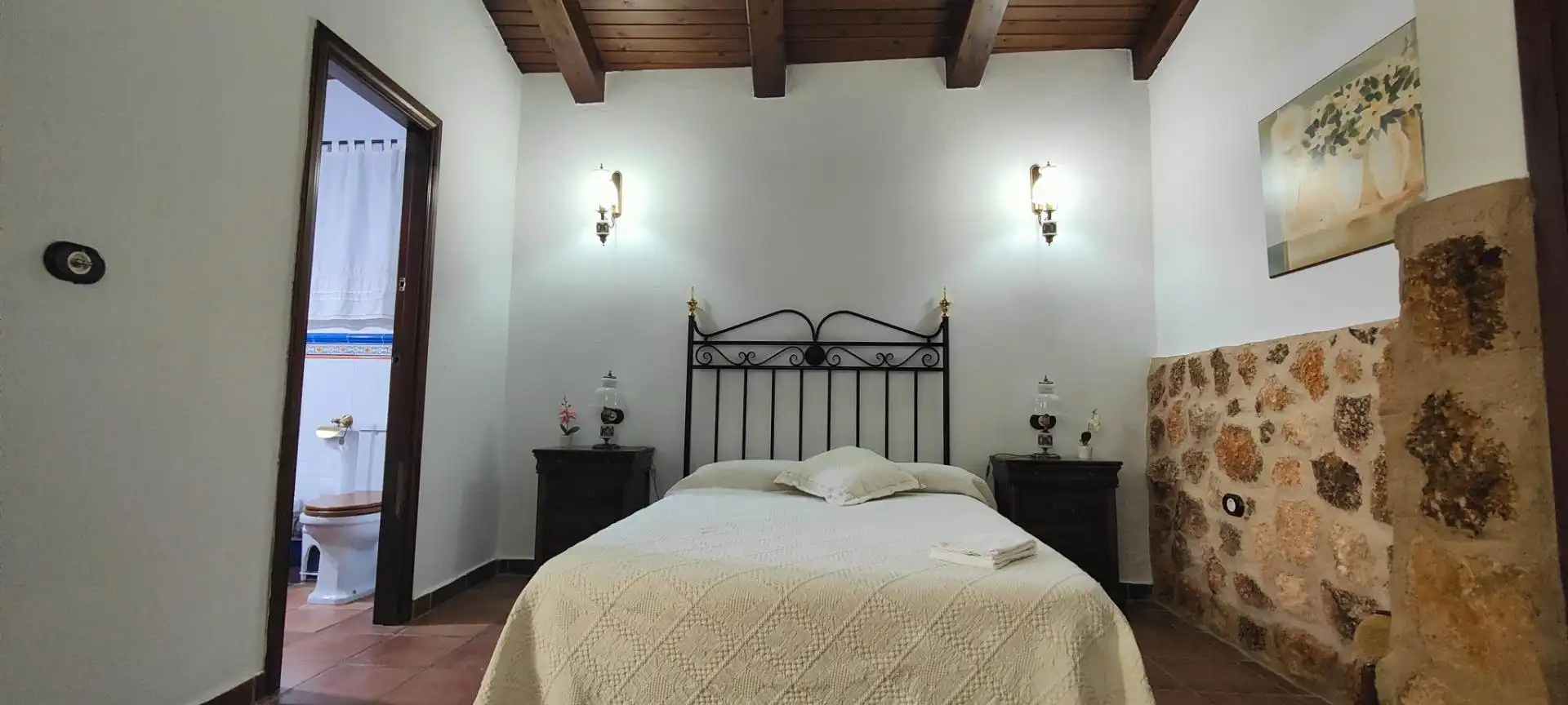 Habitación de Finca rústica en venta en La Lapa con Aire acondicionado, Jardín privado y Terraza
