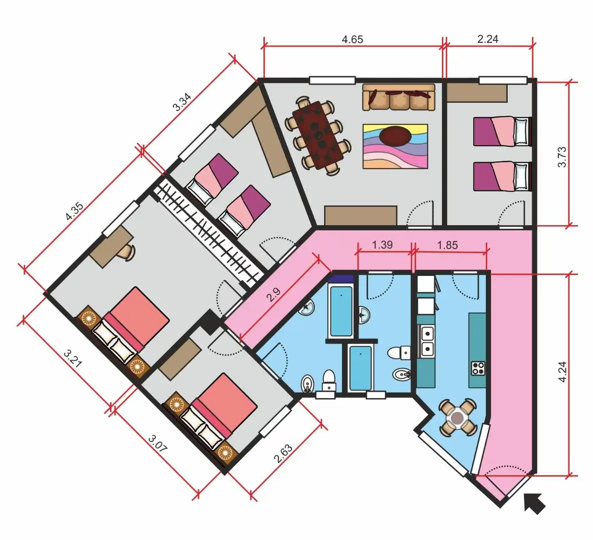Piso en venta en Valencia con Aire acondicionado y Alarma