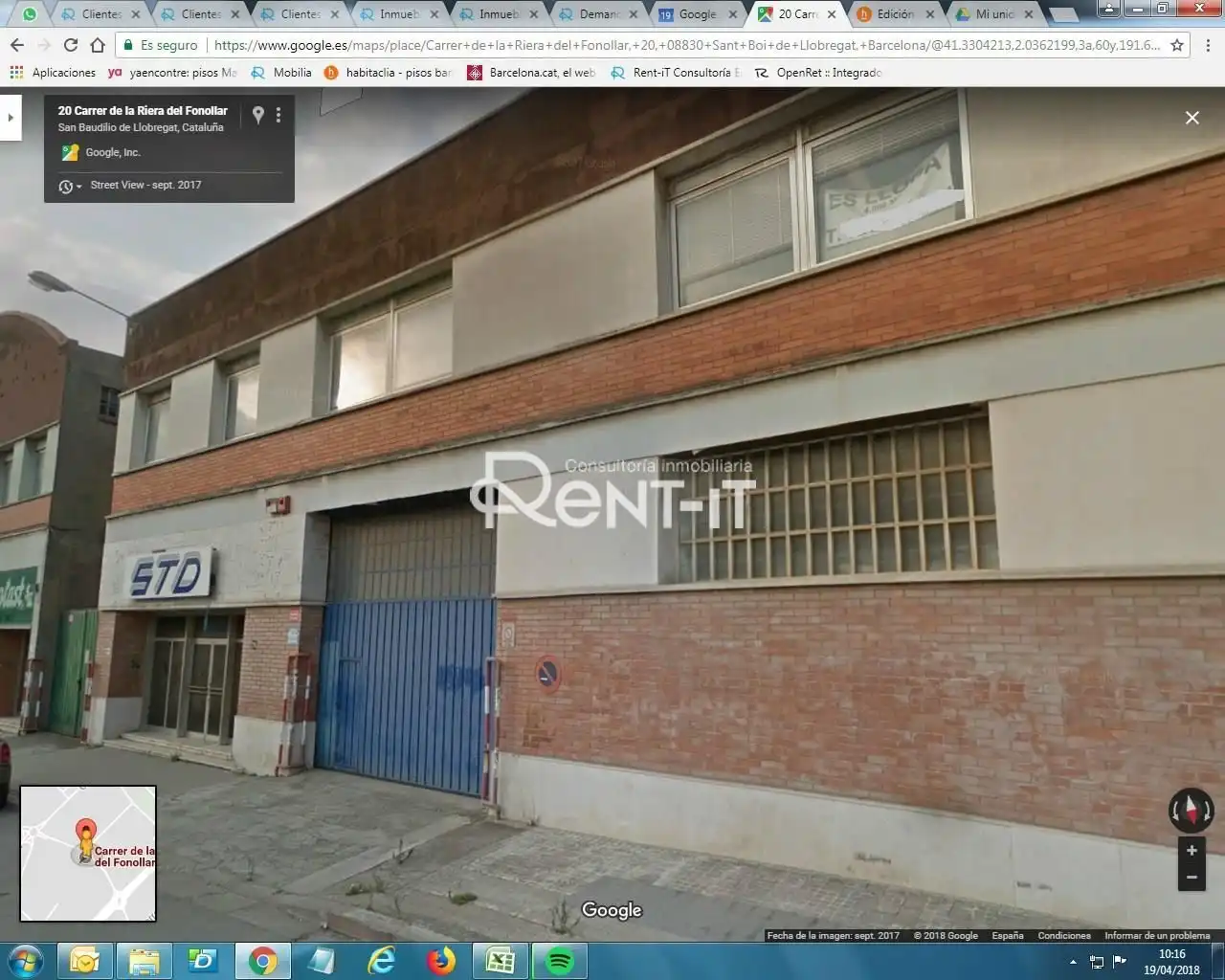 Außenansicht von Fabrikhallen zur Miete in Sant Boi de Llobregat