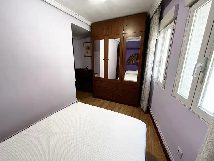 Bedroom of Flat for rent in Madrid  with Air Conditioner, Heating and Parquet flooring