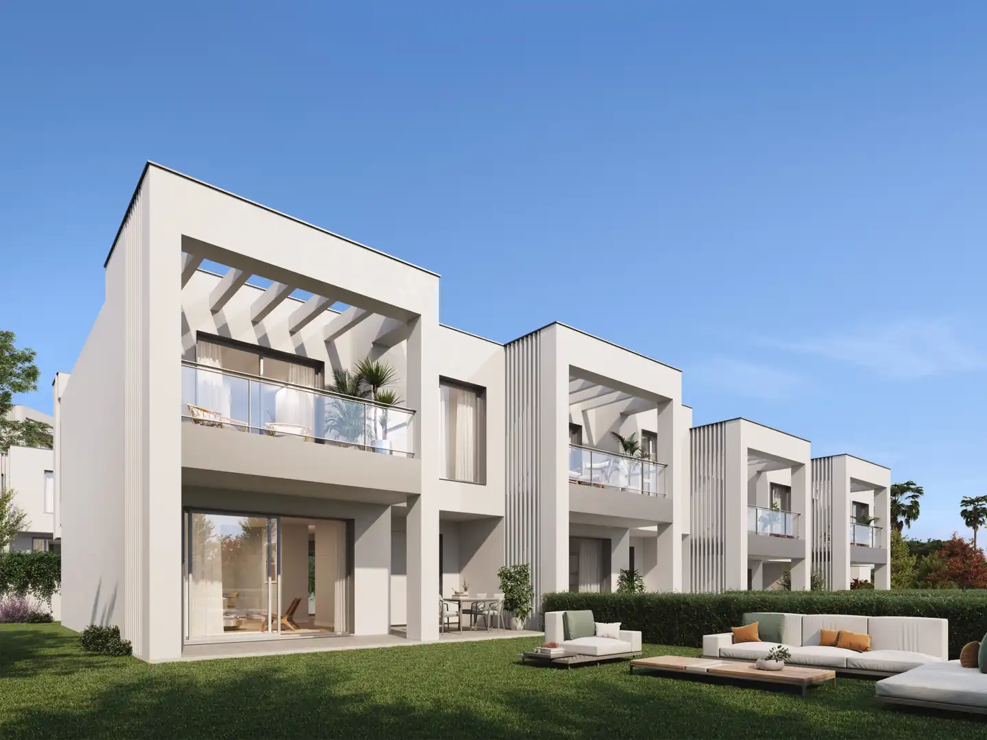 Vista exterior de Casa adosada en venta en Marbella con Aire acondicionado, Jardín privado y Terraza
