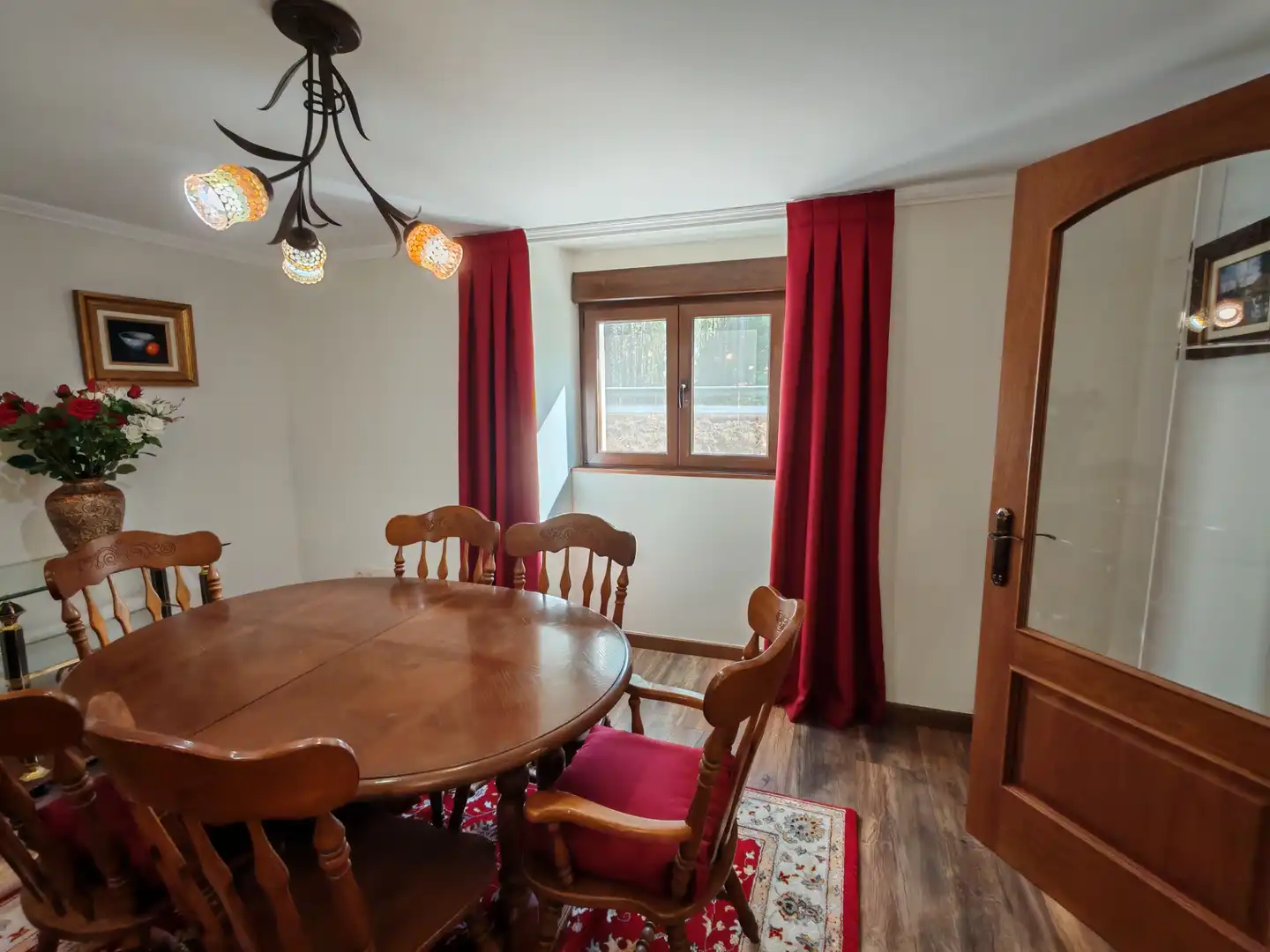 Comedor de Casa o chalet en venta en O Pino  con Calefacción, Jardín privado y Trastero