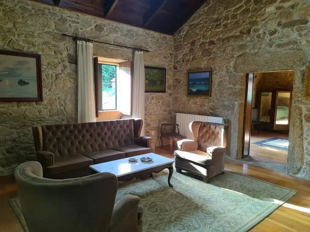 Sala de estar de Casa o chalet en venta en Dodro con Jardín privado, Parquet y Trastero