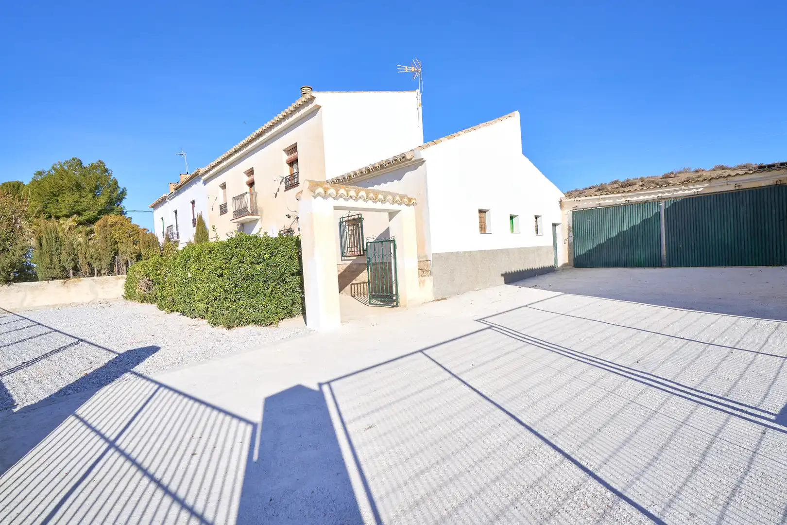 Vista exterior de Casa o chalet en venta en Benamaurel con Jardín privado, Terraza y Piscina