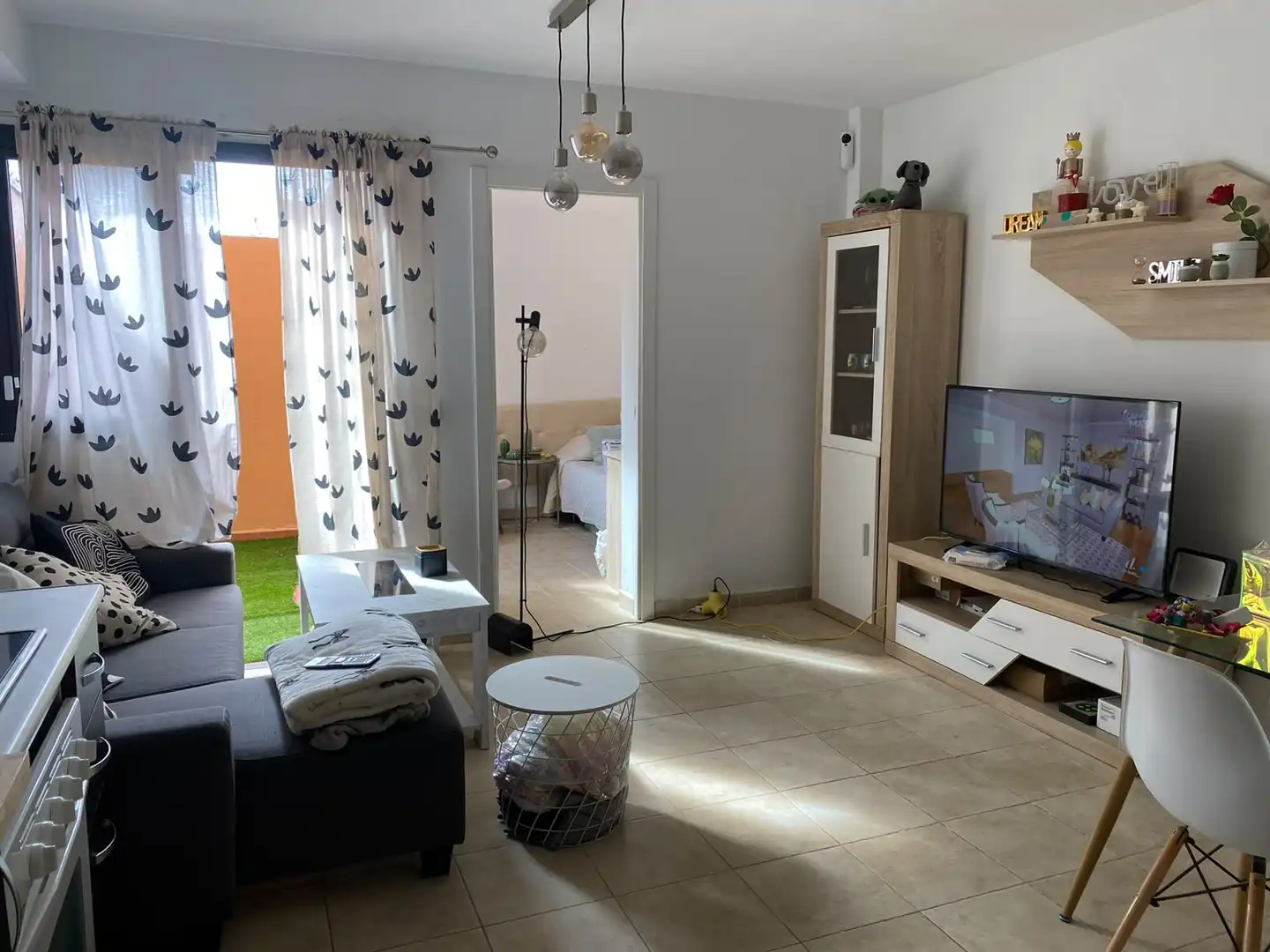 Wohnzimmer von Maisonette zur Miete in La Matanza de Acentejo mit Heizung, Privatgarten und Terrasse