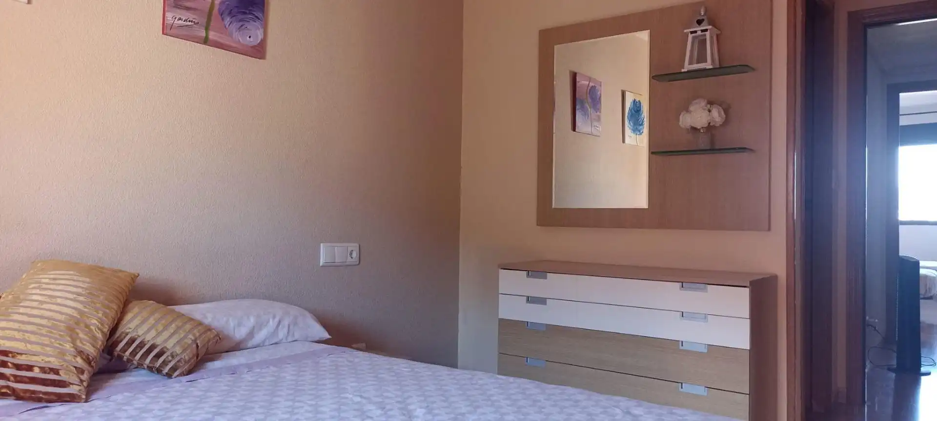 Dormitori de Apartament de lloguer en Alicante / Alacant amb Terrassa, Moblat i Balcó