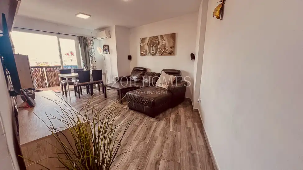 Living room of Flat for sale in Málaga  with Air Conditioner, Private garden and Balcony