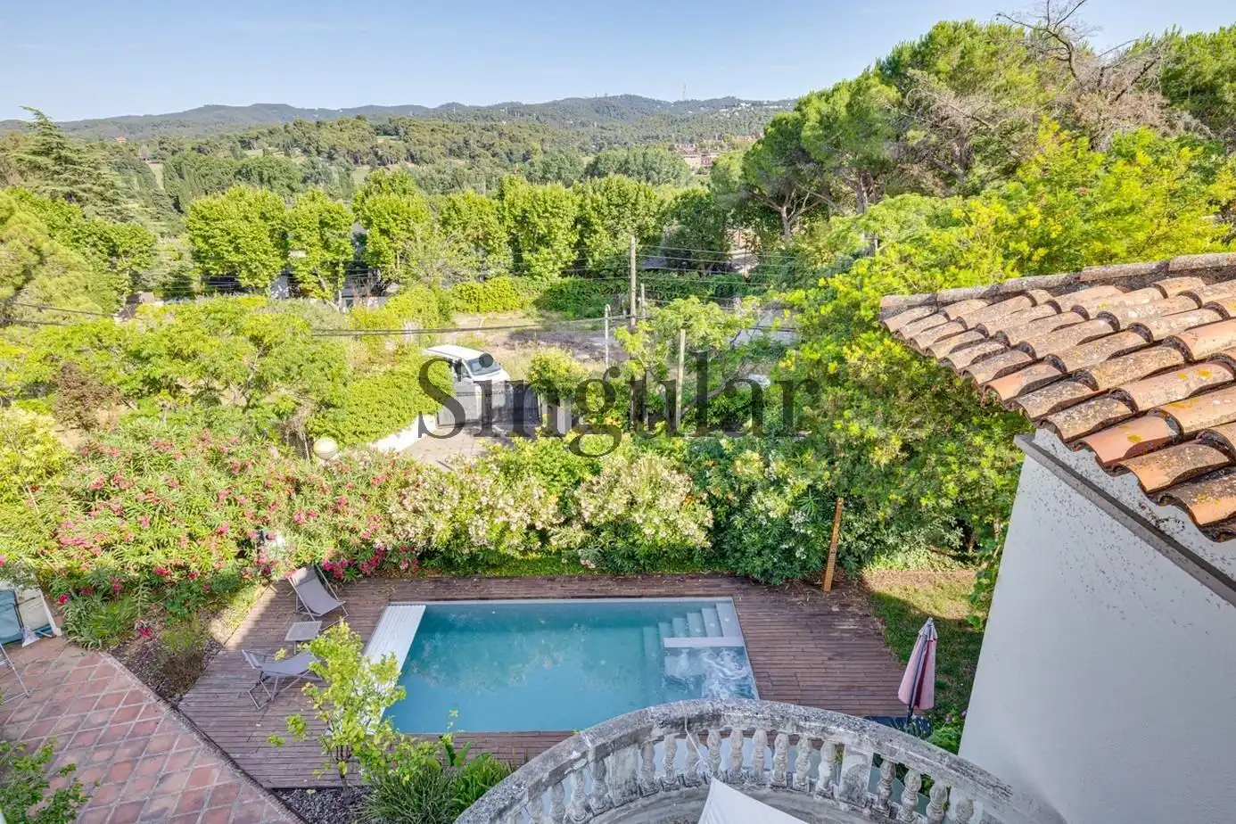 Piscina de Casa o xalet en venda en Sant Cugat del Vallès amb Calefacció, Jardí privat i Traster