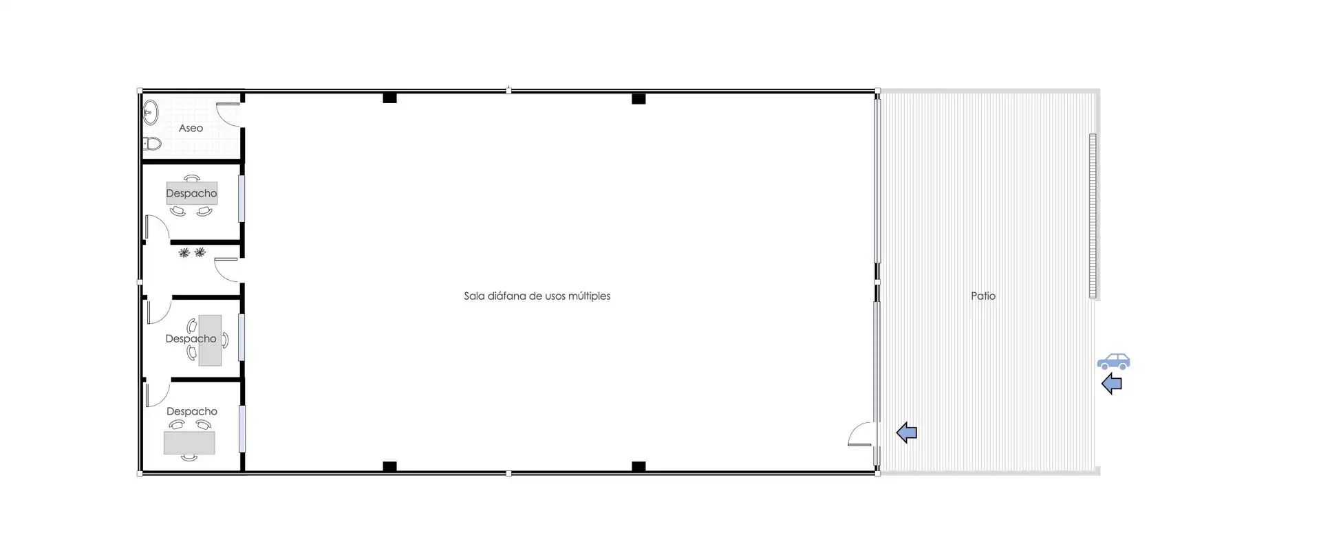 Nau industrial de lloguer a Carretera d'Alcolea del Pinar, 149, Ponent
