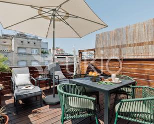 Terrace of Attic to rent in  Barcelona Capital  with Air Conditioner, Heating and Parquet flooring