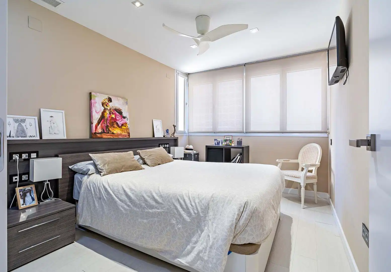 Bedroom of Houses for rent in Roquetas de Mar  with Air Conditioner, Heating and Terrace