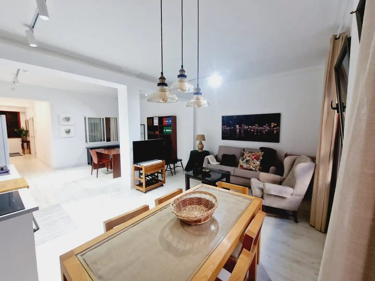 Sala d'estar de Apartament de lloguer en Las Palmas de Gran Canaria amb Moblat