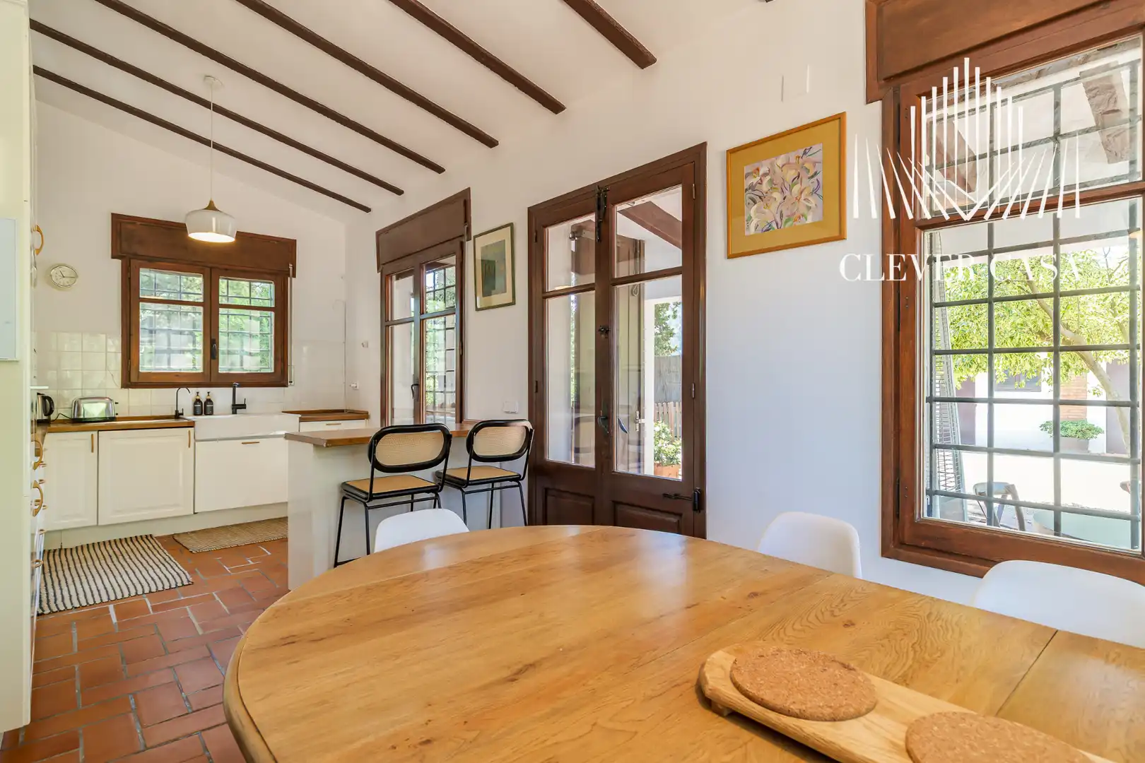 Comedor de Casa o chalet en venta en Castellví de Rosanes con Aire acondicionado, Calefacción y Jardín privado