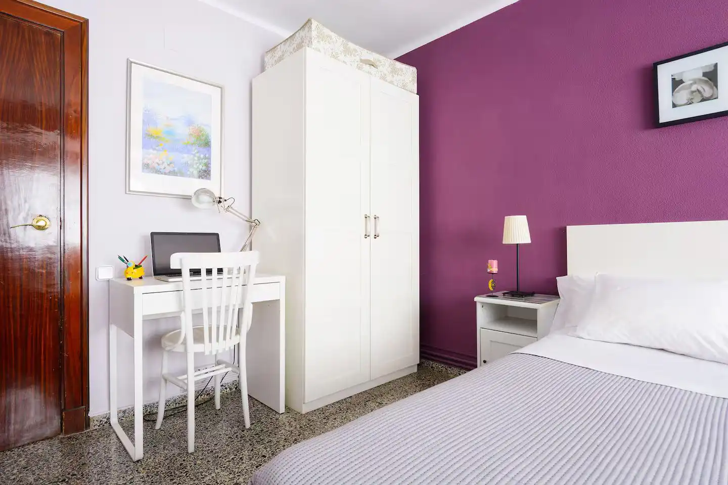 Habitación de Piso de alquiler en Zaragoza con Aire acondicionado, Amueblado y Internet