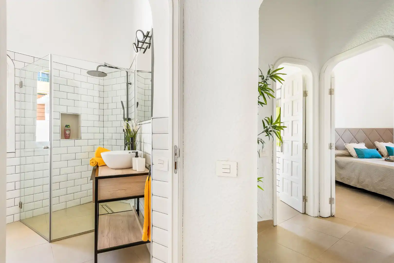 Baño de Casa o chalet de alquiler en Guía de Isora con Aire acondicionado, Jardín privado y Terraza