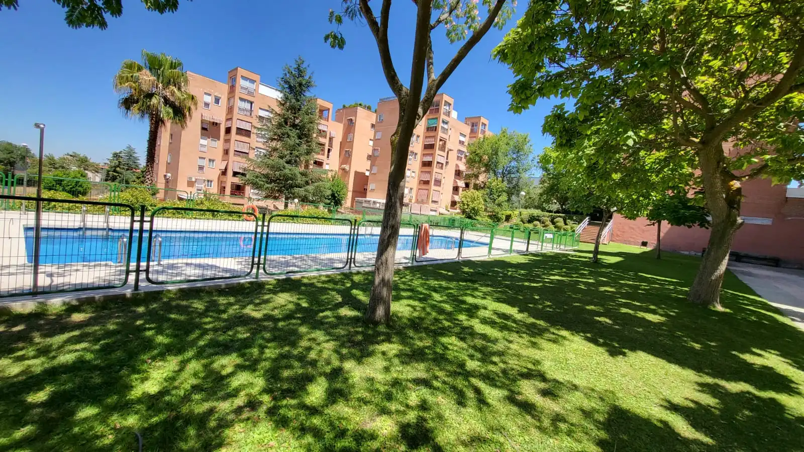 Swimming pool of Flat for rent in Móstoles  with Heating, Terrace and Oven