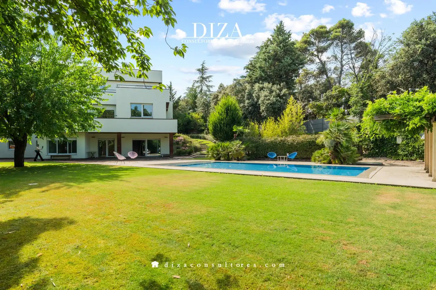 Garden of Houses for rent in Madrid  with Air Conditioner, Heating and Private garden