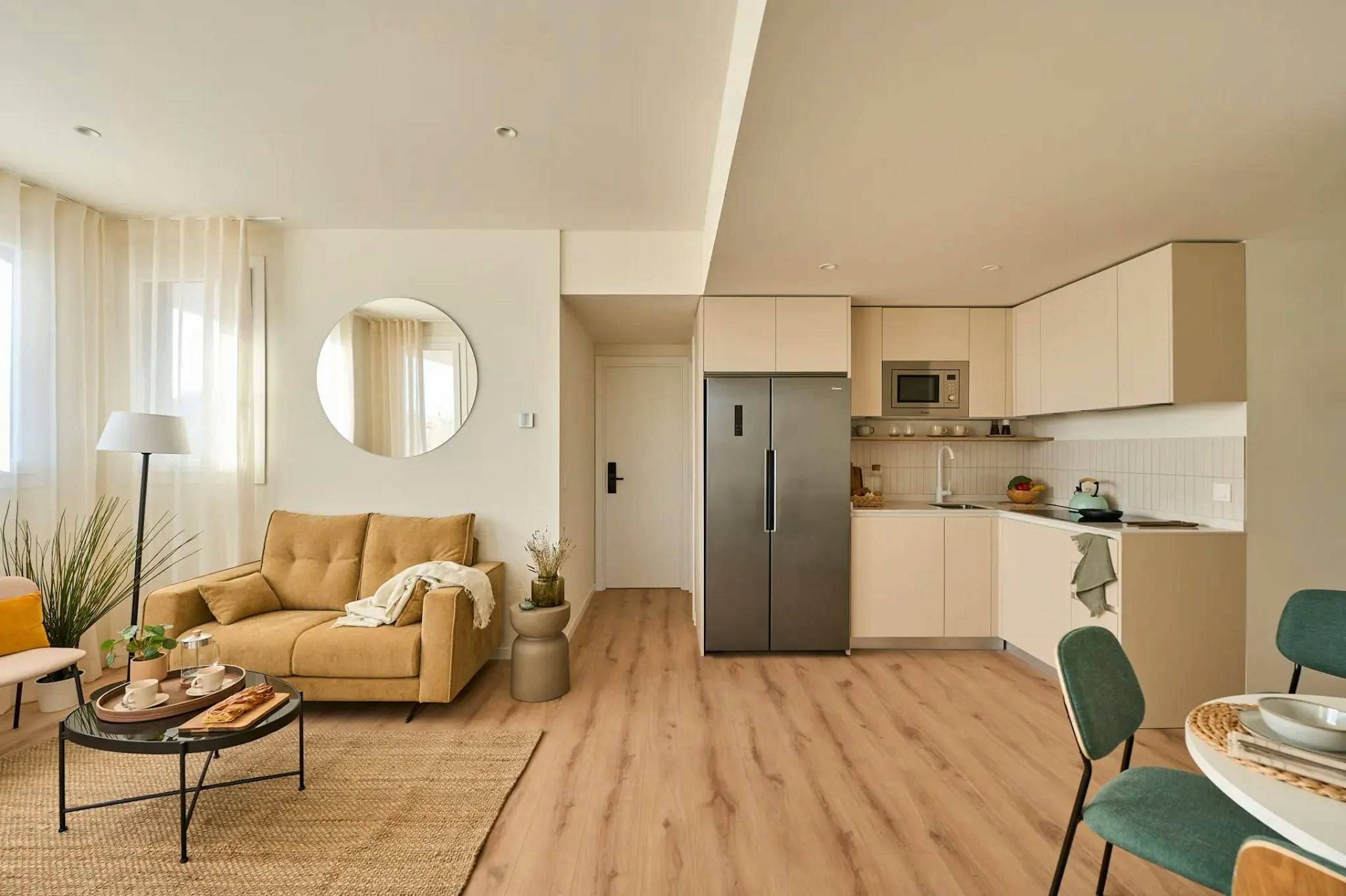 Sala d'estar de Pis de lloguer en Alcobendas amb Aire condicionat, Calefacció i Moblat