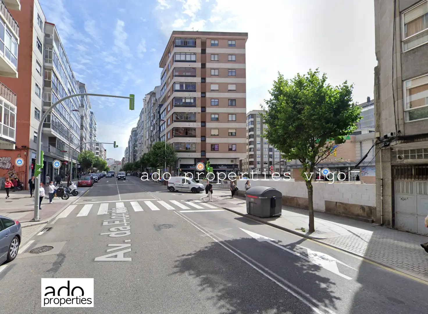 Vista exterior de Piso en venta en Vigo  con Terraza