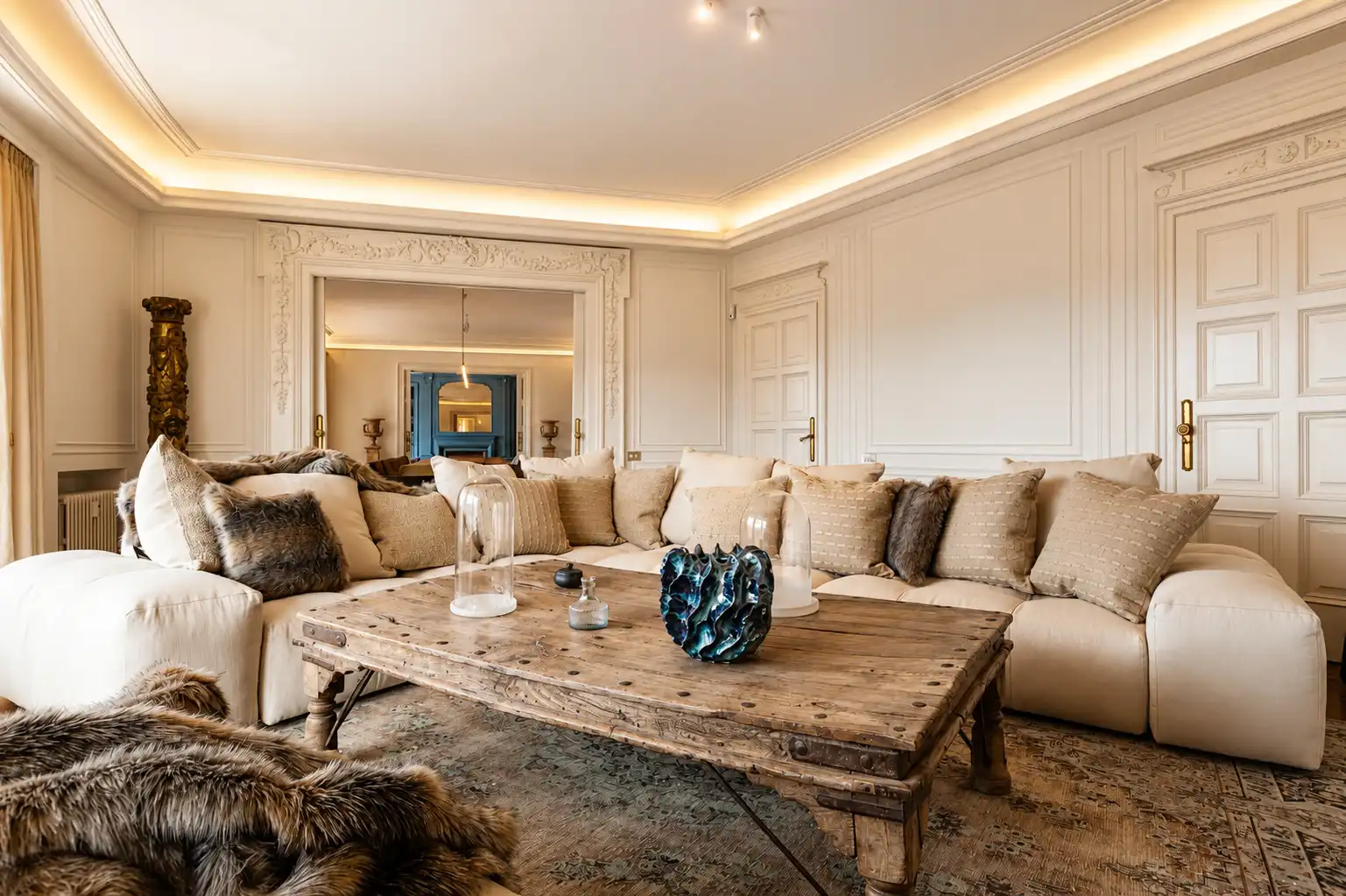 Sala de estar de Piso de alquiler en Barcelona con Aire acondicionado, Calefacción y Terraza