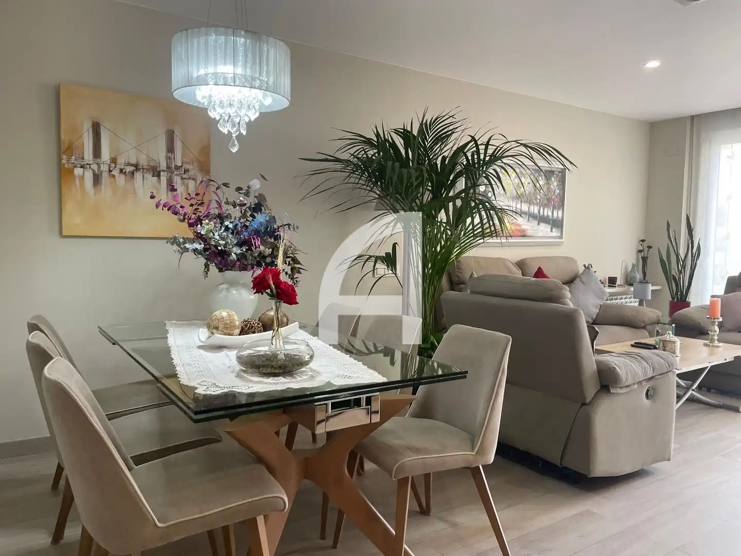 Dining room of Houses for sale in Terrassa  with Air Conditioner, Heating and Private garden