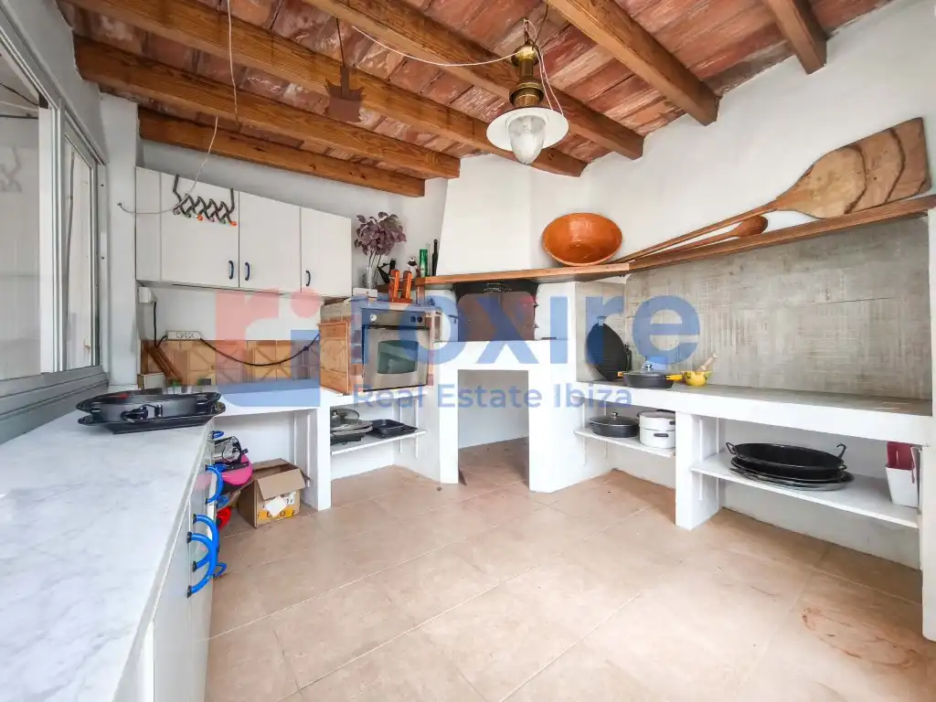 Kitchen of Houses for rent in Sant Antoni de Portmany  with Air Conditioner, Private garden and Terrace