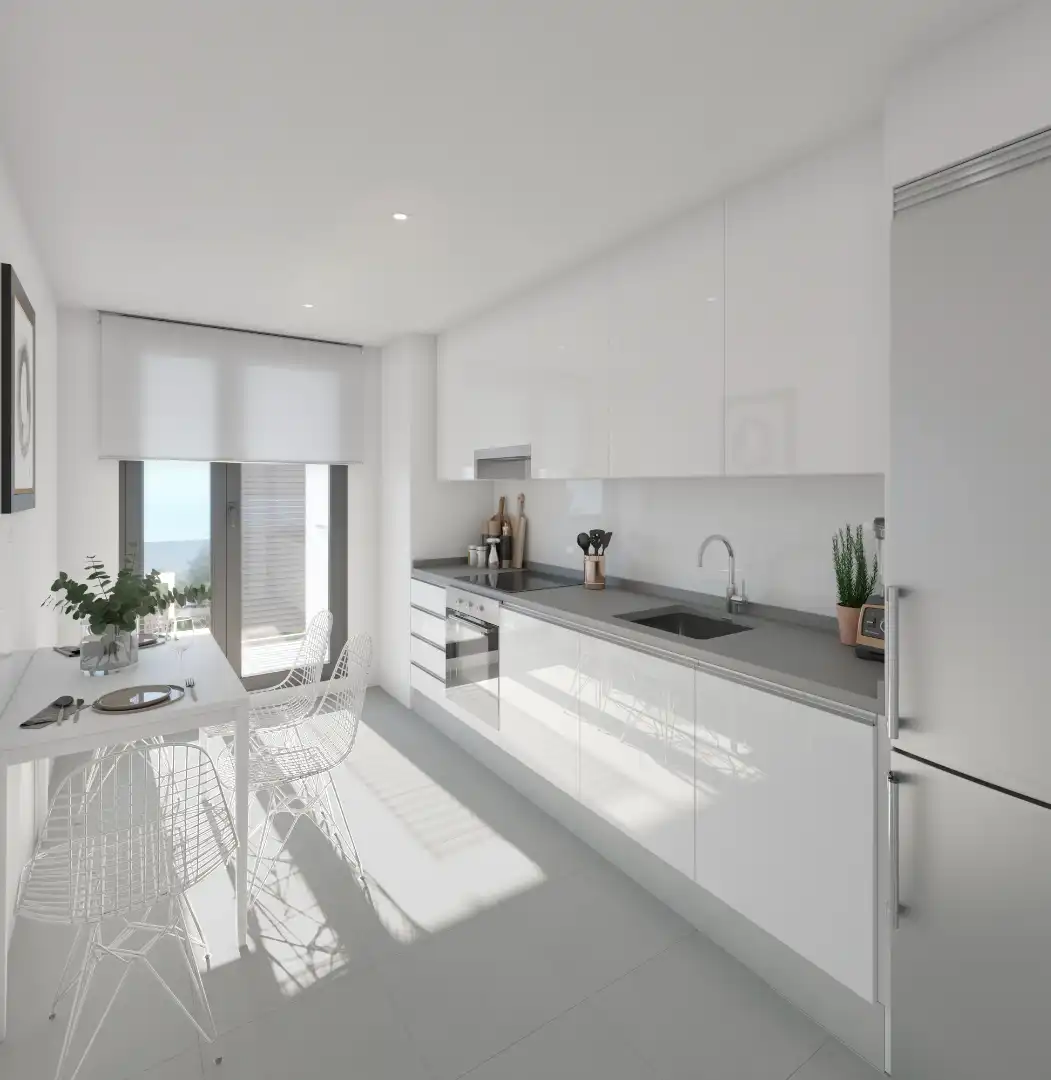 Küche von Wohnung zum Verkauf in Las Rozas de Madrid mit Klimaanlage, Heizung und Terrasse