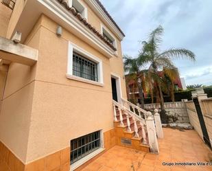 Exterior view of Single-family semi-detached for sale in Dénia  with Air Conditioner, Private garden and Storage room