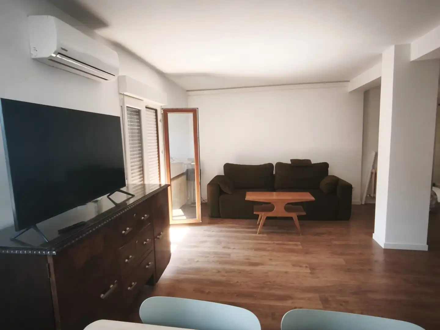 Wohnzimmer von Wohnung zur Miete in Madrid mit Klimaanlage, Heizung und Terrasse