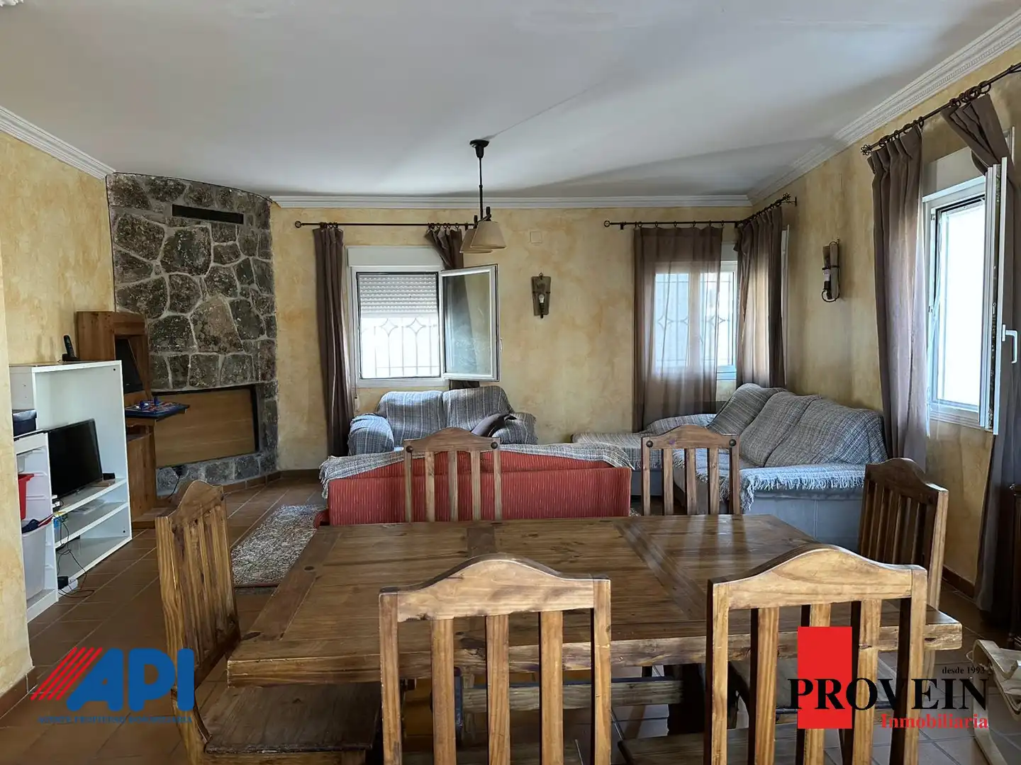 Living room of Houses for sale in Santa Cruz del Retamar  with Heating, Private garden and Parquet flooring