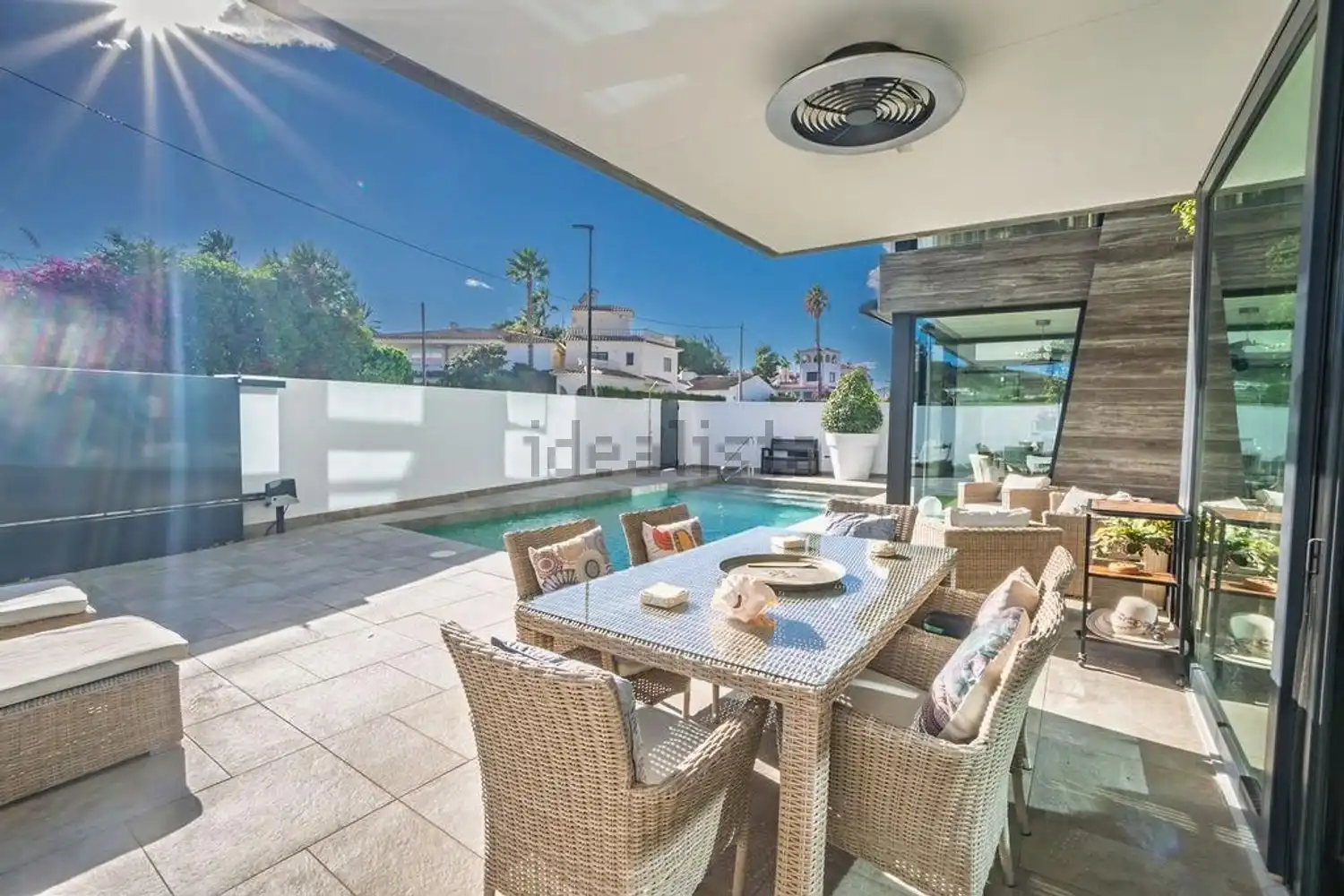 Terrace of Houses for sale in L'Alfàs del Pi  with Air Conditioner, Storage room and Swimming Pool