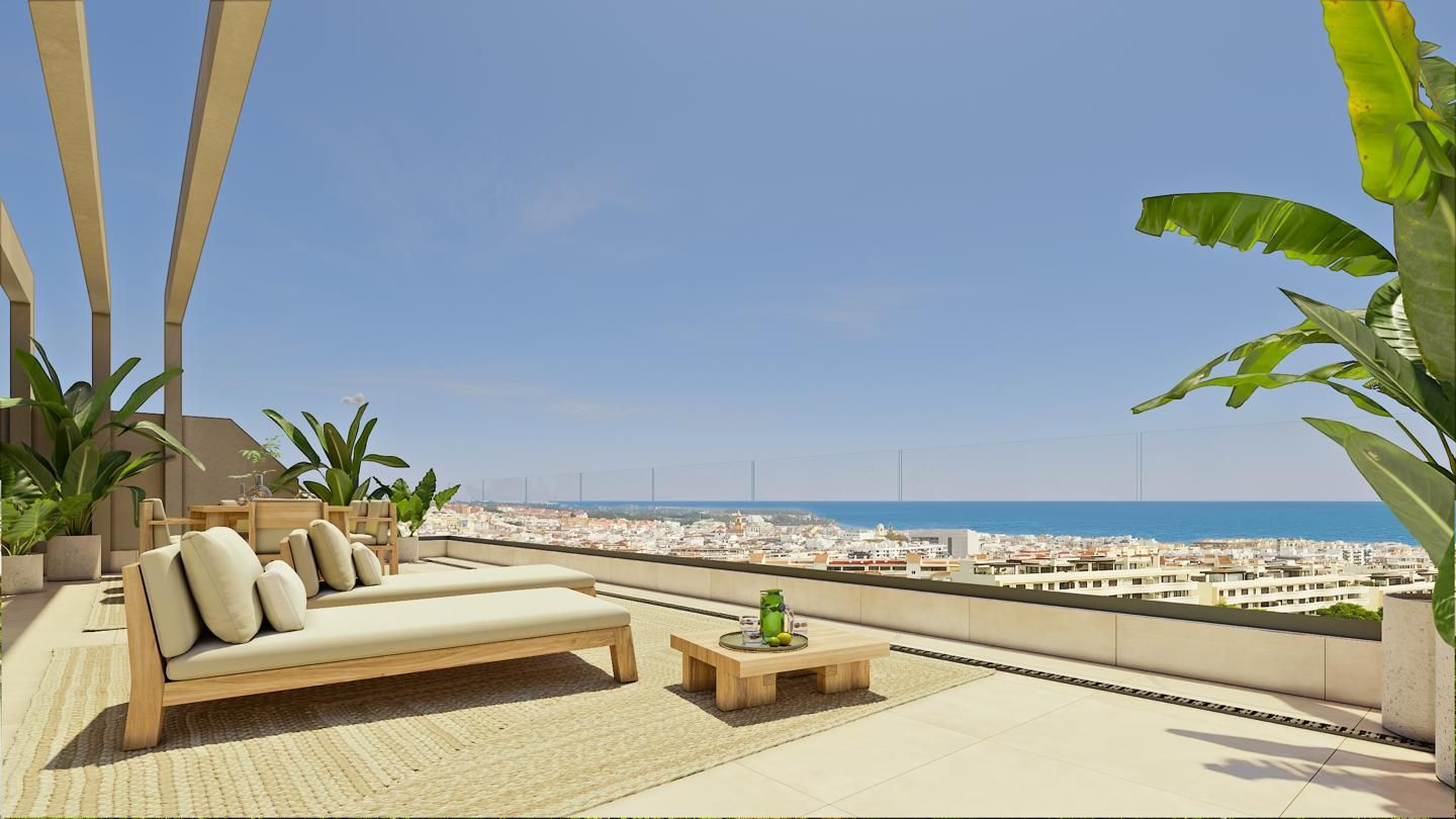 Terrace of Duplex for sale in Estepona  with Air Conditioner, Heating and Private garden