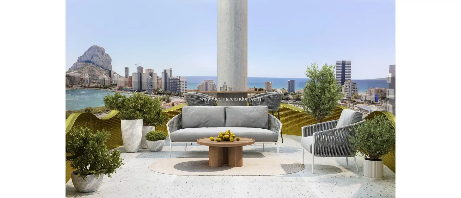 Terrasse von Wohnung zum Verkauf in Calpe / Calp mit Terrasse